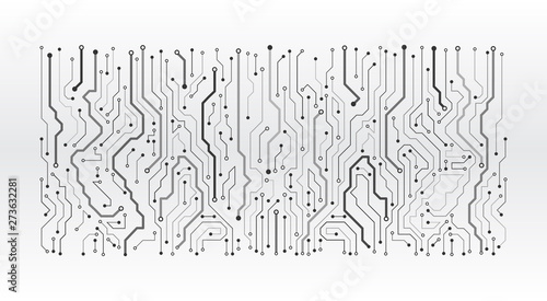 High-tech technology background texture. Circuit board vector illustration.