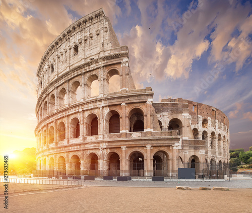 Coliseum or Flavian Amphitheatre  Amphitheatrum Flavium or Colosseo   Rome  Italy.  