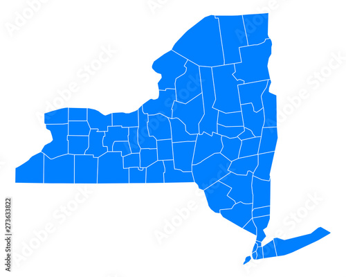 Karte von New York