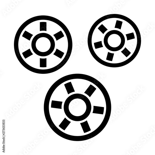 Rotelle glyph icon