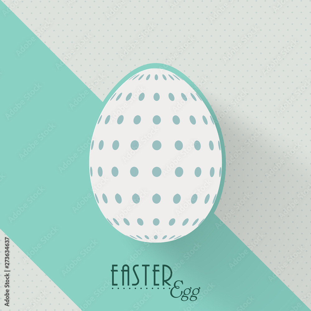 Greeting card design for Happy Easter celebration.