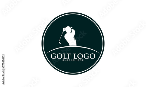 Golf silhouette logo