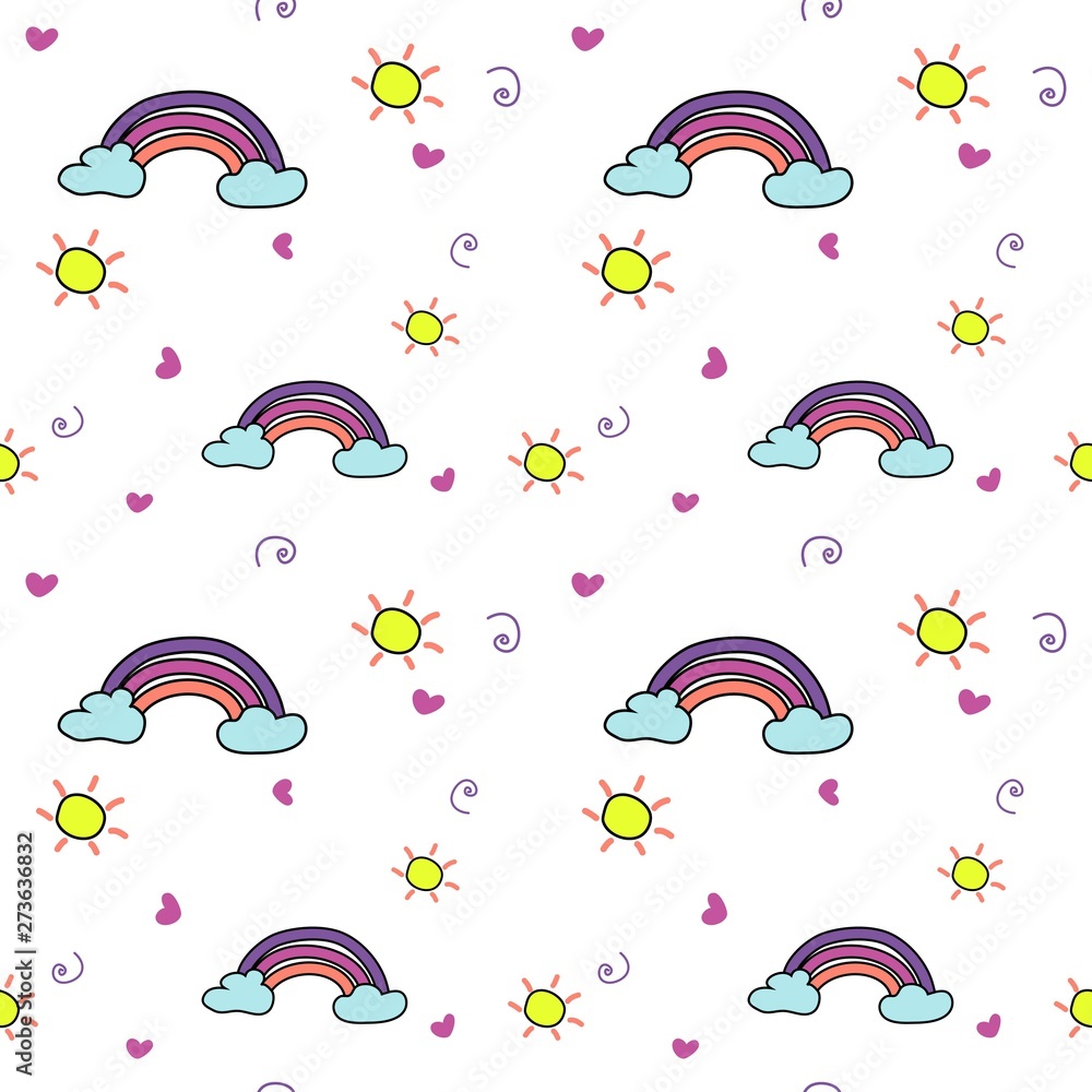 Seamless pattern vector design. Inspiration from abstract. Colorful vintage illustration EPS10.