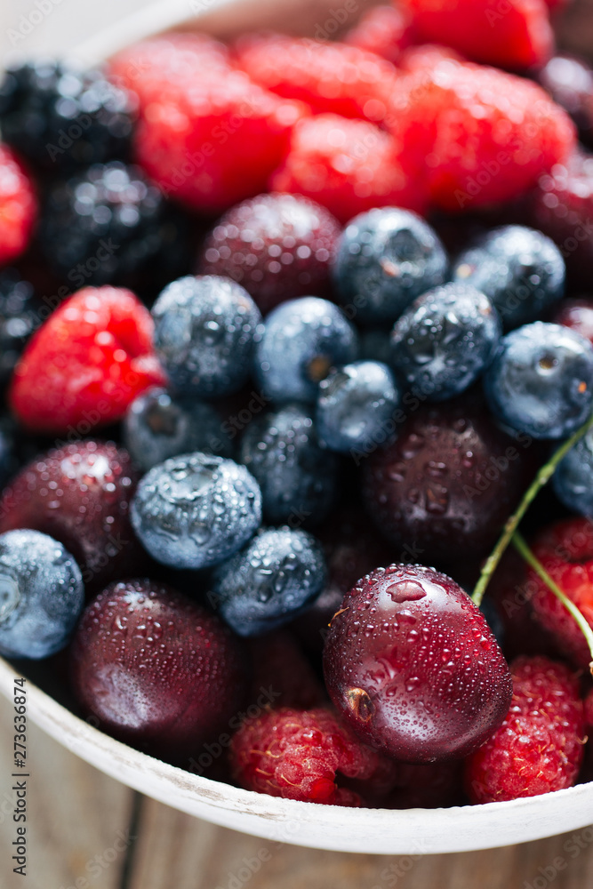 fresh blueberries and raspberries fresh blueberries and raspberries