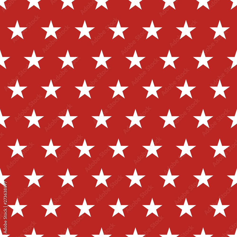 USA flag seamless pattern. White stars on a red background. Memorial day USA flag seamless pattern. White stars on a red background. Memorial day