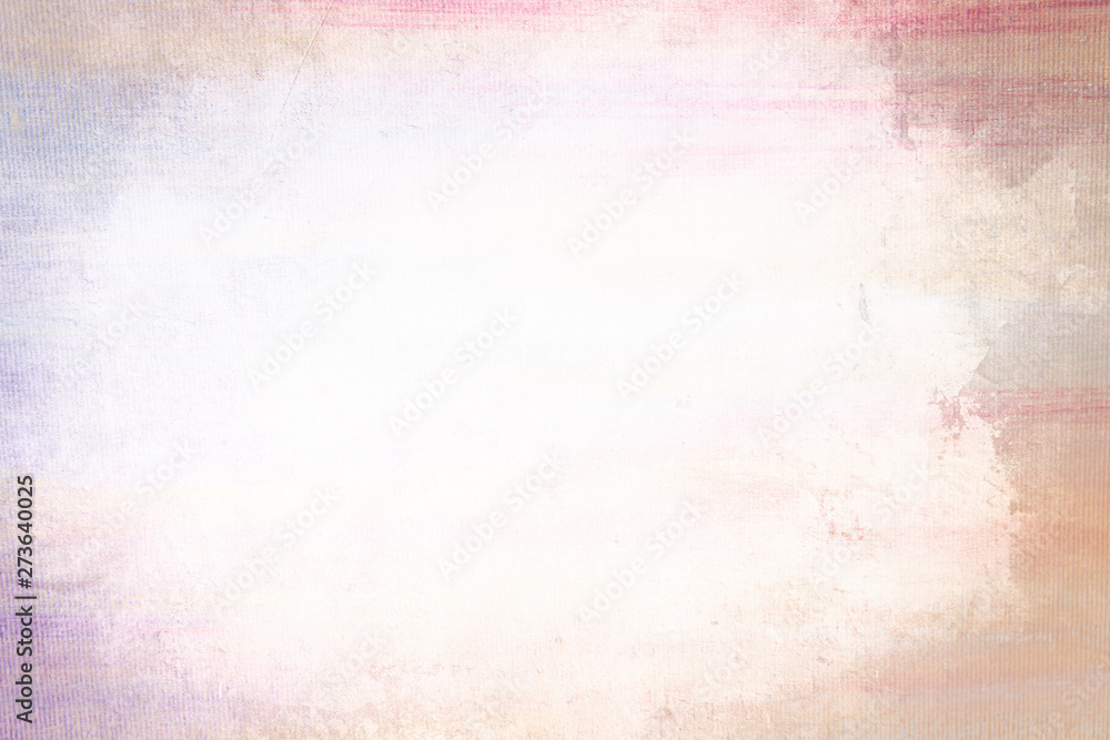 Pastel colored grungy background or texture with dark vignette borders