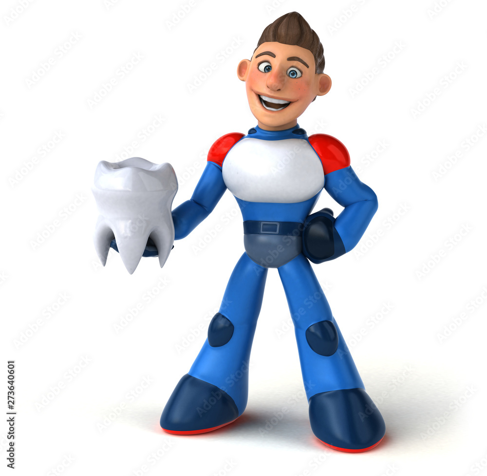 Super modern superhero - 3D Illustration Super modern superhero - 3D Illustration
