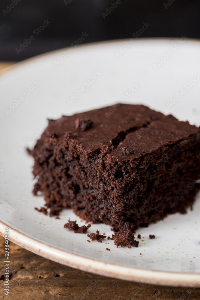 Homemade cake made of chocolate Homemade cake made of chocolate