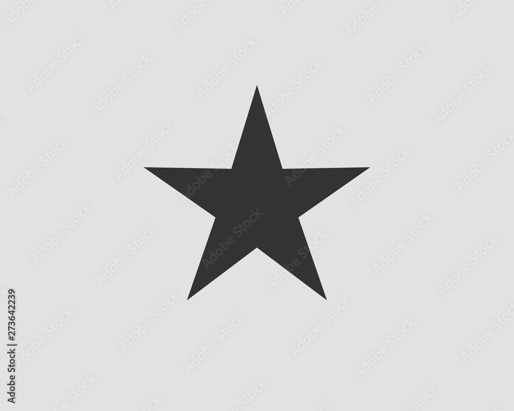 Star icon vector silhouette isolated on white background. Star icon vector silhouette isolated on white background.