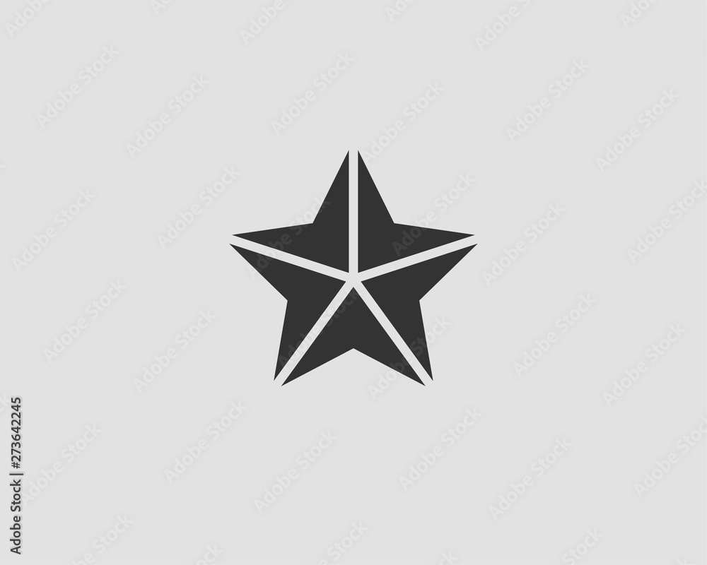 Star icon vector silhouette isolated on white background. Star icon vector silhouette isolated on white background.