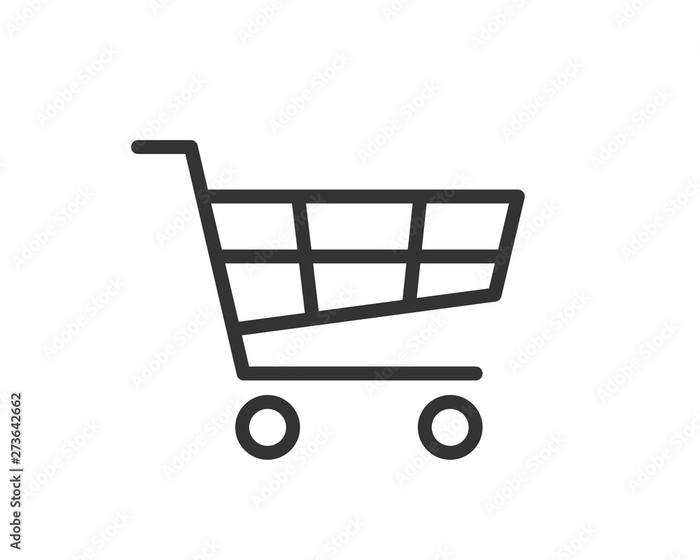 shopping cart icon vector
