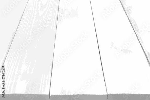 Vector white background with perspectivet able surface
