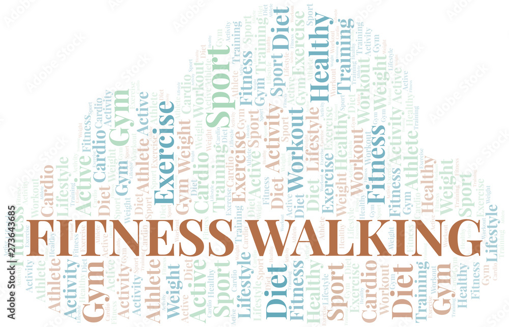 Fitness Walking word cloud. Wordcloud made with text only. Fitness Walking word cloud. Wordcloud made with text only.