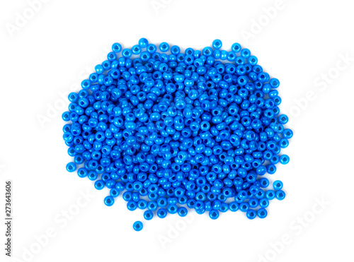 Bunch of blue beads
