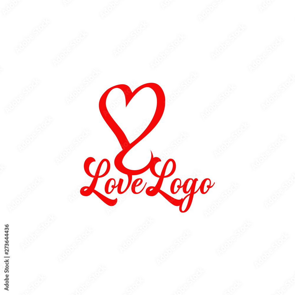 Love logo design vector template