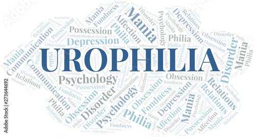 Urophilia word cloud. Type of Philia.