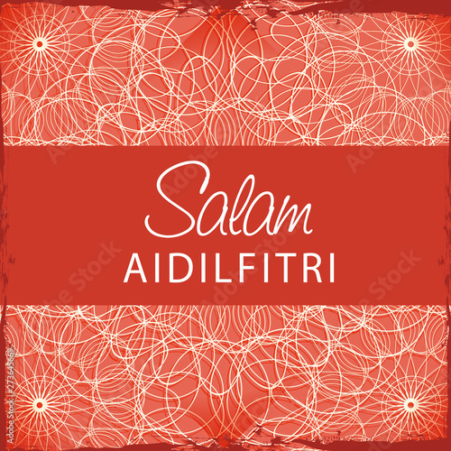 Greeting card design for Eid festival celebration.