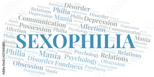 Sexophilia word cloud. Type of Philia.