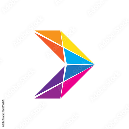 Color Arrow isolated. Vector illustration