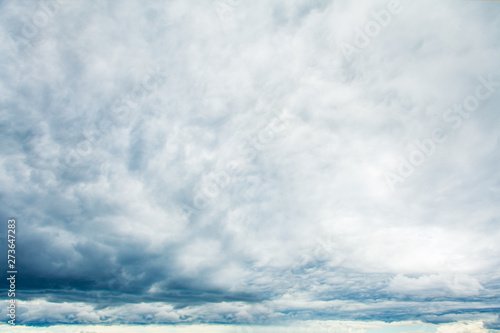 Gray sky clouds background. Beautiful landscape with clouds on sky