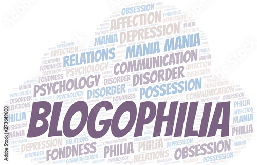Blogophilia word cloud. Type of Philia.