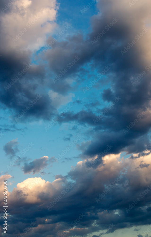 Clouds and blue sky background with copy space. Clouds and blue sky background with copy space.