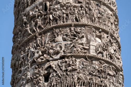 Marco Aurelio Column in Rome Piazza Colonna Place photo