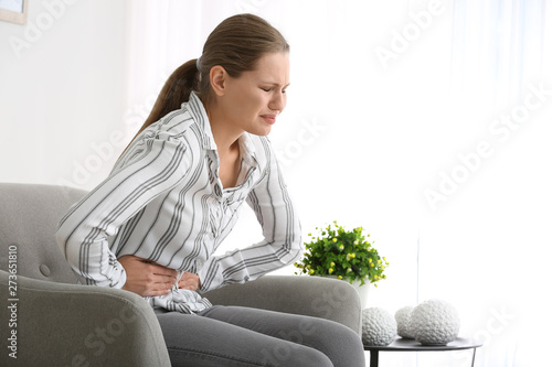 Young woman suffering from ...