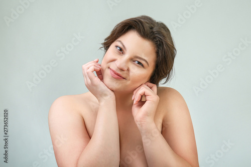 Portrait of beautiful plus ...