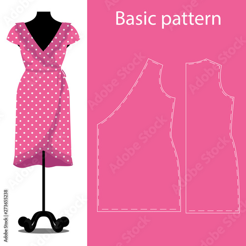 Valokuvatapetti Sheath dress basic sewing pattern