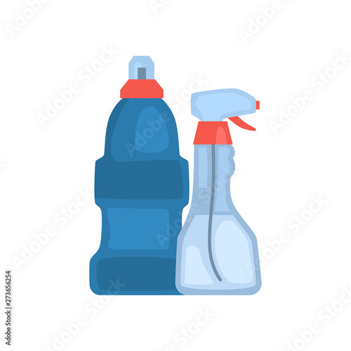 Detergents for cleaning color vector icon. Flat design