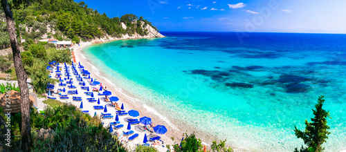 Fototapeta Naklejka Na Ścianę i Meble -  Most beautiful beaches of Greece series- Lemonakia beach in Samos island