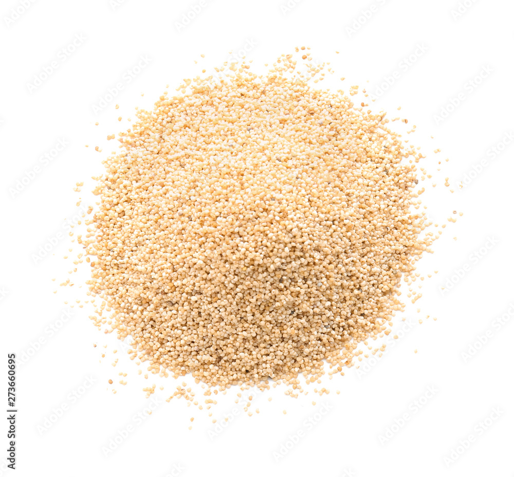 Heap of poppy seeds on white background Heap of poppy seeds on white background