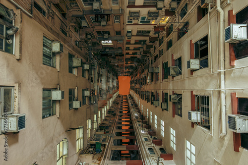 hong kong night look up