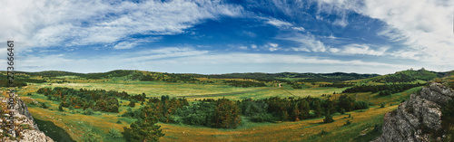 Panorama  Crimea peninsula. Mountain  Ay Petri . Beautiful view.