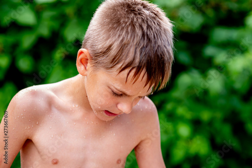 boy with long hair
