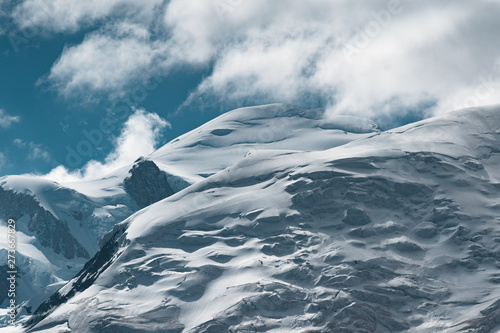 Glacier enneigé Alpes francaises, photo