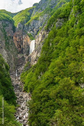 Slap Boka waterfall in Slovenia