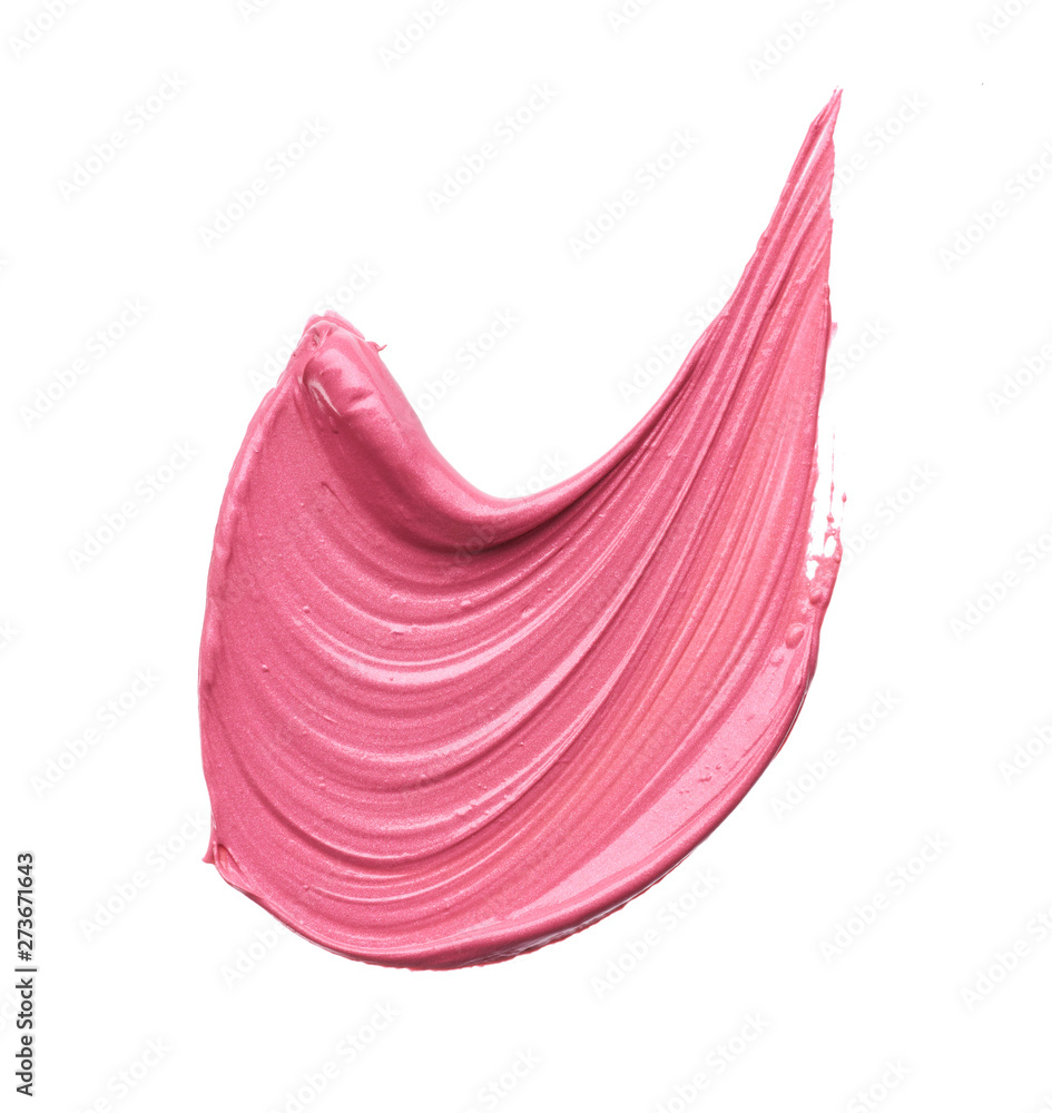 Gently pink strokes and texture of lip gloss Gently pink strokes and texture of lip gloss