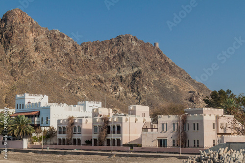 Buildings on a coast in Muscat, Oman © Matyas Rehak
