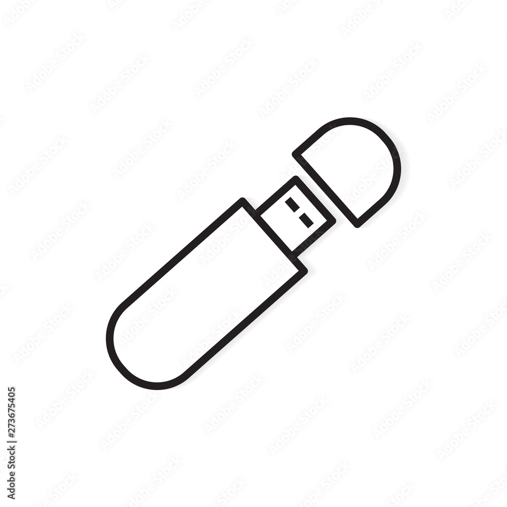 USB pen drive flash memory icon- vector illustration USB pen drive flash memory icon- vector illustration
