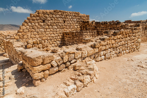 Sumhuram Archaeological Park with ruins of ancient town Khor Rori near Salalah, Oman