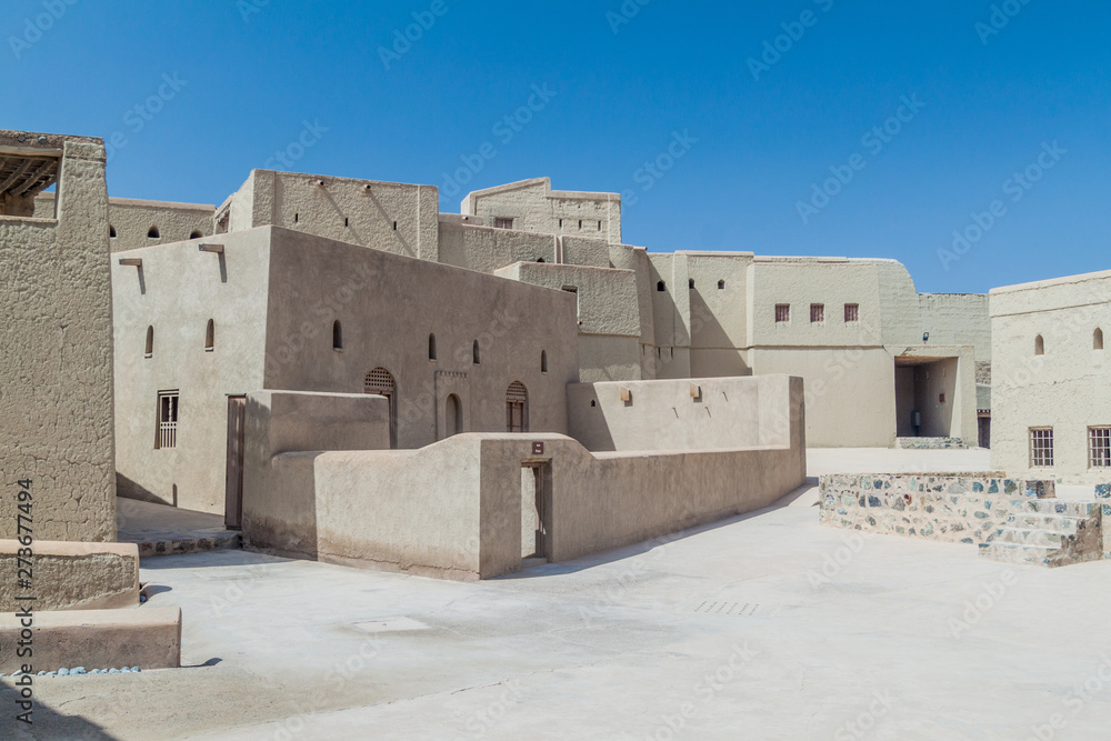 Courtyard of Bahla Fort, Oman Courtyard of Bahla Fort, Oman