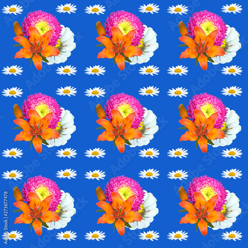 seamless pattern with flowers