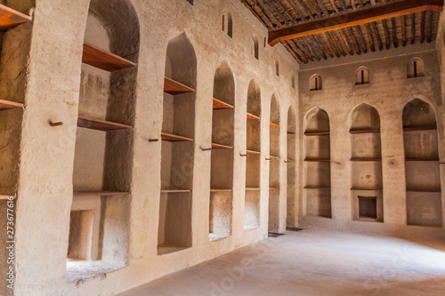 Ancient room in Bahla Fort, Oman