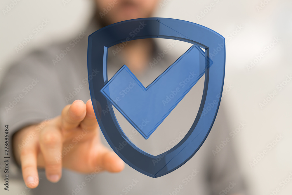 security data code digital in hand security data code digital in hand