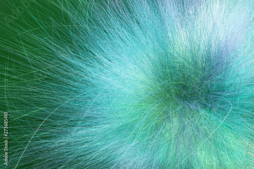 Artistic look abstract of fur, dreamy background. Closeup, 3D rendering & illustration.