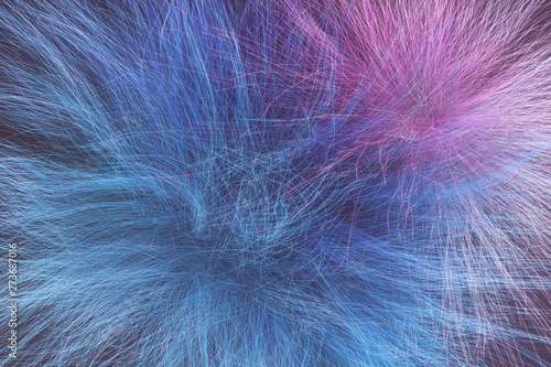 Artistic look abstract of fur, dreamy background. Closeup, 3D rendering & illustration. © BentChang