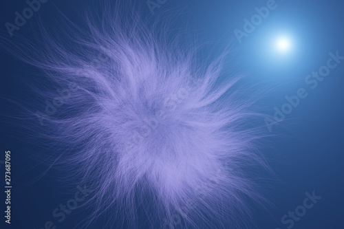 Artistic look abstract of fur  dreamy background. Closeup  3D rendering   illustration.