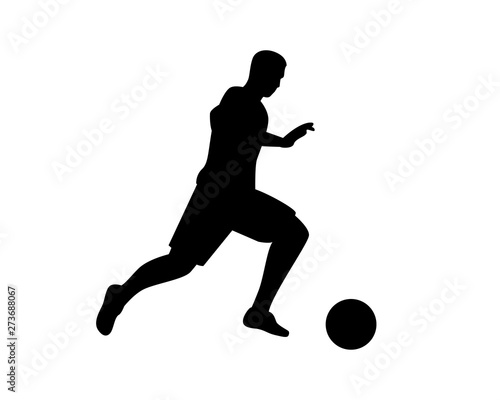 football player silhouette creative illustration vector of graphic   football player silhouette illustration vector   vector soccer player silhouette illustration for banner graphic